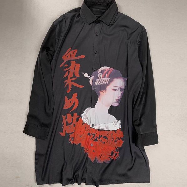 gothic mens long harajuku printed shirt 100% real silk runway shirts single breasted casual loose fit shirt, White;black
gothic mens long harajuku printed shirt 100% real silk runway shirts single breasted casual loose fit shirt, White;black