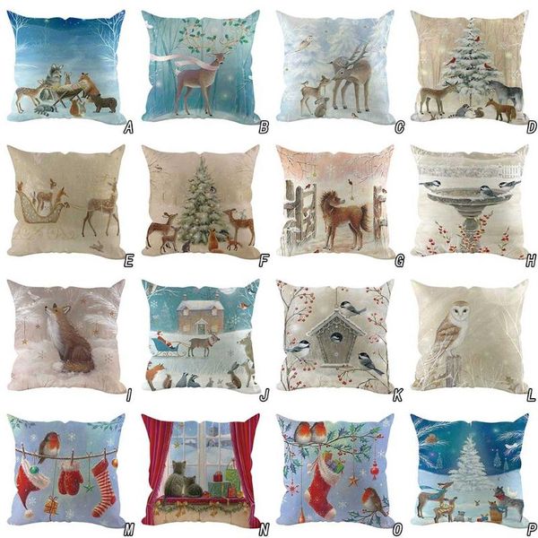 cushion/decorative pillow christmas cushion cover decorative blue and white elk snowman case luxury sofa cushions home chair cojin 45*45cm
cushion/decorative pillow christmas cushion cover decorative blue and white elk snowman case luxury sofa cushions home chair cojin 45*45cm