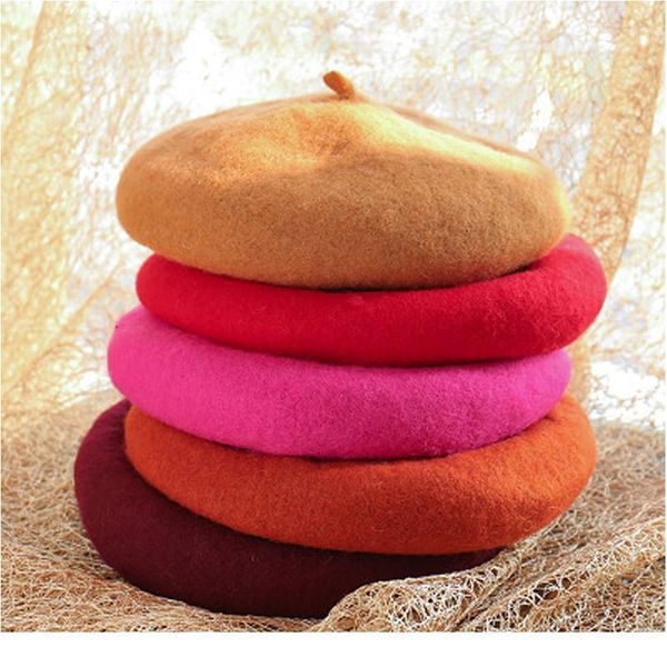 lady spring winter berets hat painter style hat women wool vintage berets solid color caps female bonnet warm wal jllrxr, Black;white 
lady spring winter berets hat painter style hat women wool vintage berets solid color caps female bonnet warm wal jllrxr, Black;white