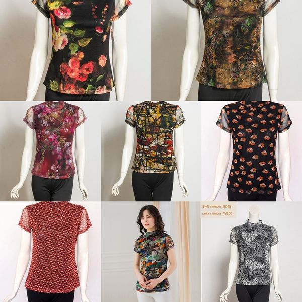 mesh short sleeve shirt shirtwomen'smulberry silk double layer printed round neck short sleeve shirt silk blouse o0bfj, White
mesh short sleeve shirt shirtwomen'smulberry silk double layer printed round neck short sleeve shirt silk blouse o0bfj, White