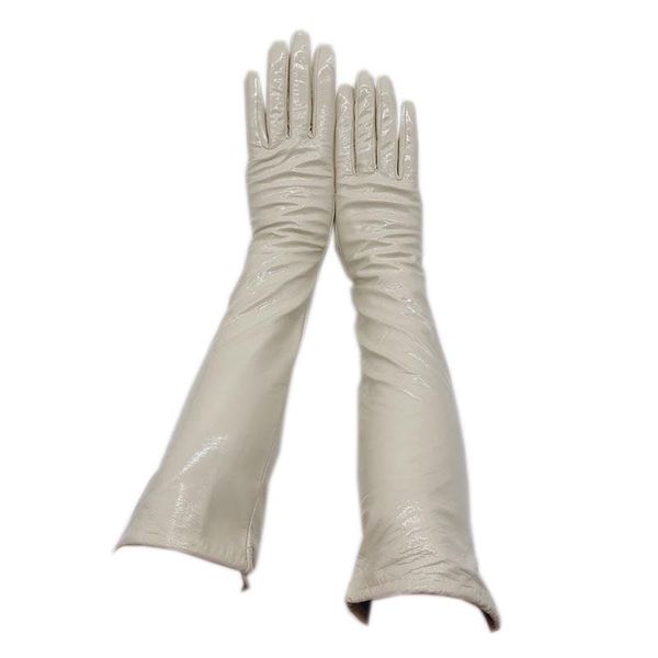 winter women' gloves 45cm bright leather patent leather fashionable long gloves long arm sleeves light beige sheepskin, Blue;gray
winter women' gloves 45cm bright leather patent leather fashionable long gloves long arm sleeves light beige sheepskin, Blue;gray