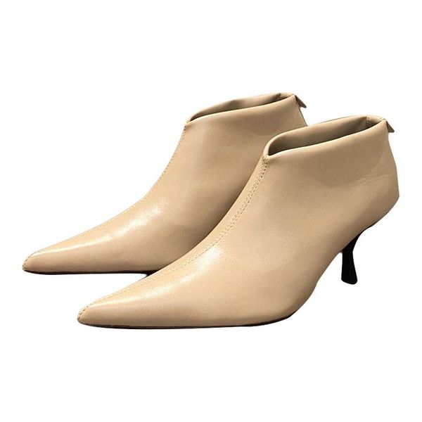 gladiators women solid sheepskin ankle boots pointed toe 8 cm high spike heel pumps luxury handmade elegant lady dating 35-39, Black
gladiators women solid sheepskin ankle boots pointed toe 8 cm high spike heel pumps luxury handmade elegant lady dating 35-39, Black
