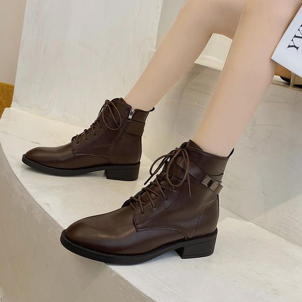 brand women's shoes lady boots round toe booties woman 2020 low heel boots-women winter footwear fashion ladies rubber, Black
brand women's shoes lady boots round toe booties woman 2020 low heel boots-women winter footwear fashion ladies rubber, Black