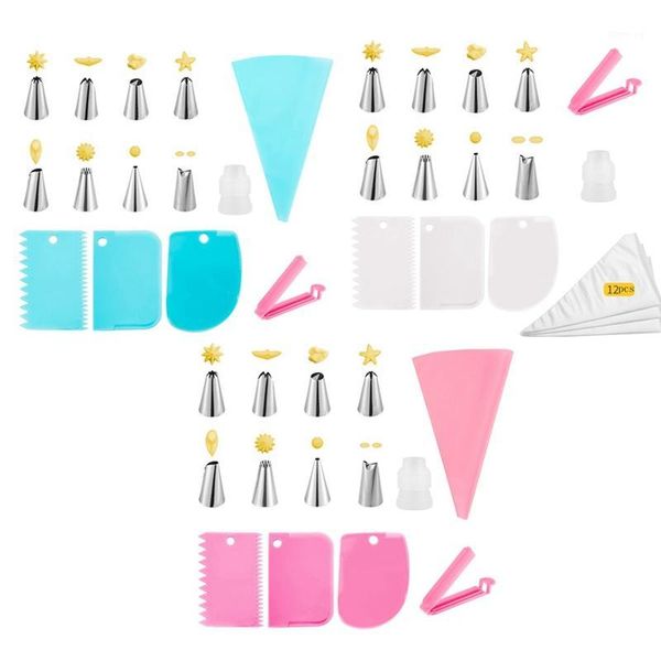 14 pcs/set silicone pastry bag tips kitchen diy icing piping cream reusable pastry bags +8 nozzle set cake decorating tools1
14 pcs/set silicone pastry bag tips kitchen diy icing piping cream reusable pastry bags +8 nozzle set cake decorating tools1