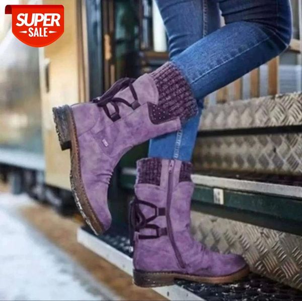 2020 new winter boots women basic women mid-calf boots round toe zip platform female shoes warm lace up shoes flock #fo6p, Black
2020 new winter boots women basic women mid-calf boots round toe zip platform female shoes warm lace up shoes flock #fo6p, Black