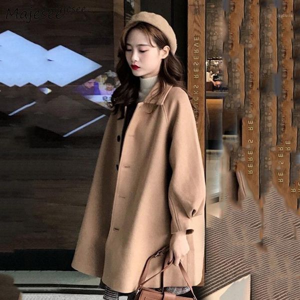 blends women solid kawaii mid-long single breasted womens outwear loose fashion chic all-match casual winter korean style new1, Black
blends women solid kawaii mid-long single breasted womens outwear loose fashion chic all-match casual winter korean style new1, Black