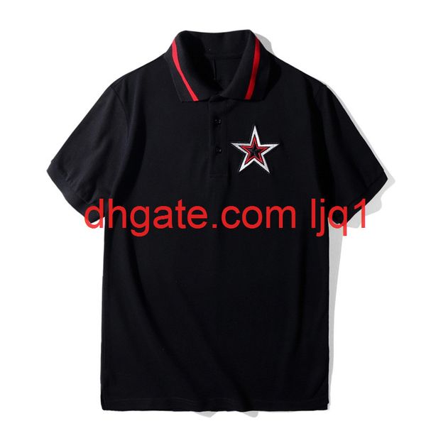 summer cotton mens t shirt soft short sleeves fashion trend men women star polo, White;black
summer cotton mens t shirt soft short sleeves fashion trend men women star polo, White;black