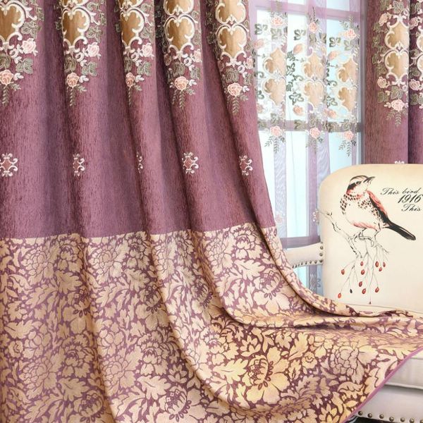 curtain & drapes european style luxury purple chenille cloth curtains for bedroom living dining room jacquard velvet embroidery fabric
curtain & drapes european style luxury purple chenille cloth curtains for bedroom living dining room jacquard velvet embroidery fabric
