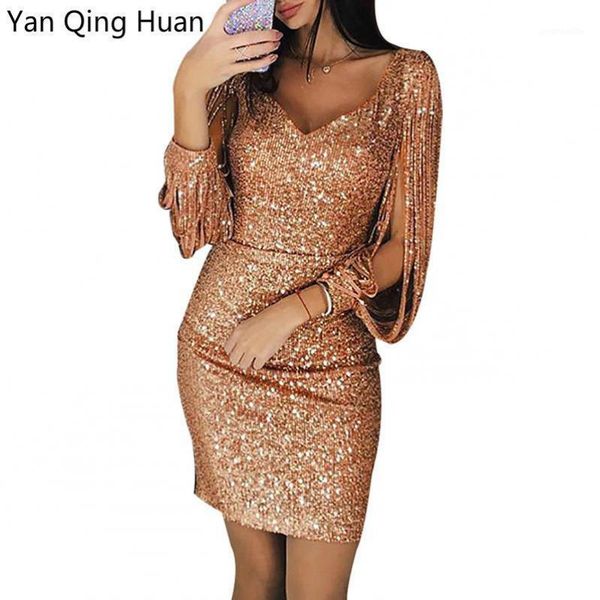 yan qing huan explosion models v-neck tassel long-sleeved slim bag hip dress fashion puff sleeve evening women's dress1, Black;gray
yan qing huan explosion models v-neck tassel long-sleeved slim bag hip dress fashion puff sleeve evening women's dress1, Black;gray