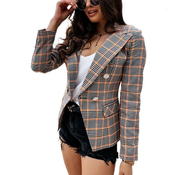 women ladies autumn winter long-sleeved plaid suit blazer coat long sleeve tailored collar suit casual side pocket jacket new1, White;black
women ladies autumn winter long-sleeved plaid suit blazer coat long sleeve tailored collar suit casual side pocket jacket new1, White;black