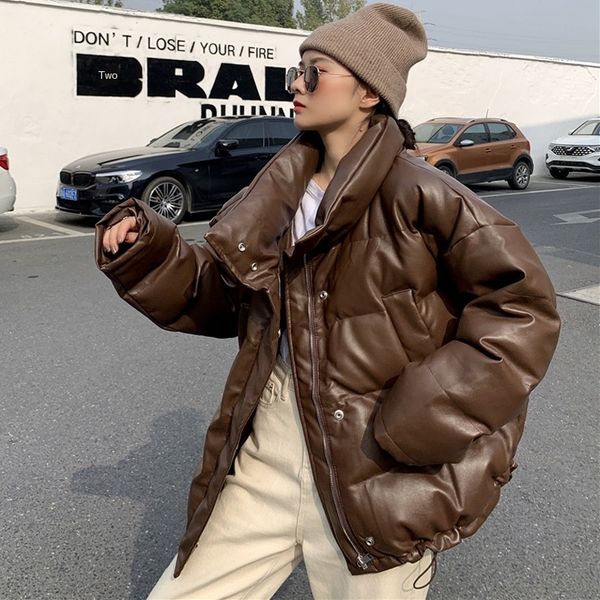luzuzi 2020 oversized loose women new winter snow harajuku female faux leather puffer jas learning pu fat park mpaqm, Black
luzuzi 2020 oversized loose women new winter snow harajuku female faux leather puffer jas learning pu fat park mpaqm, Black
