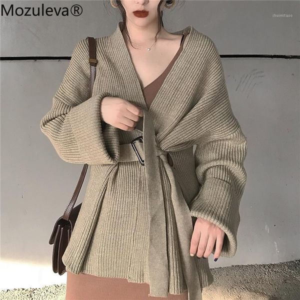 mozuleva v-neck full sleeve women knitted open stitch loose sashe women sweater cardigans elegant female knitted jumpers1, White
mozuleva v-neck full sleeve women knitted open stitch loose sashe women sweater cardigans elegant female knitted jumpers1, White
