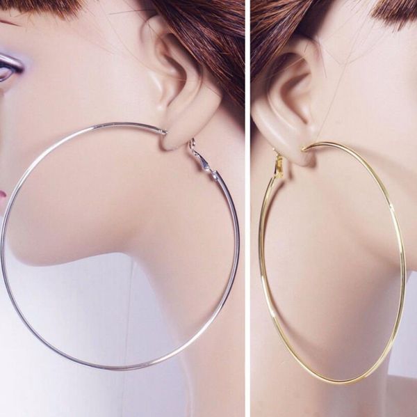 personality super big circles hoop earrings for women fashion gold silver color jewelry trendy retro big round circle earrings 30mm-100mm, Golden;silver
personality super big circles hoop earrings for women fashion gold silver color jewelry trendy retro big round circle earrings 30mm-100mm, Golden;silver