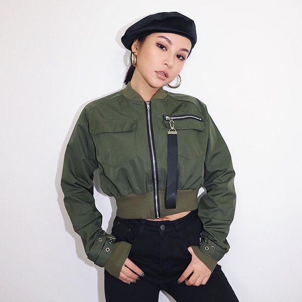 2020 new fashion casual women's clothing army green workwear jacket autumn vintage high waist short jacket, Black;brown
2020 new fashion casual women's clothing army green workwear jacket autumn vintage high waist short jacket, Black;brown