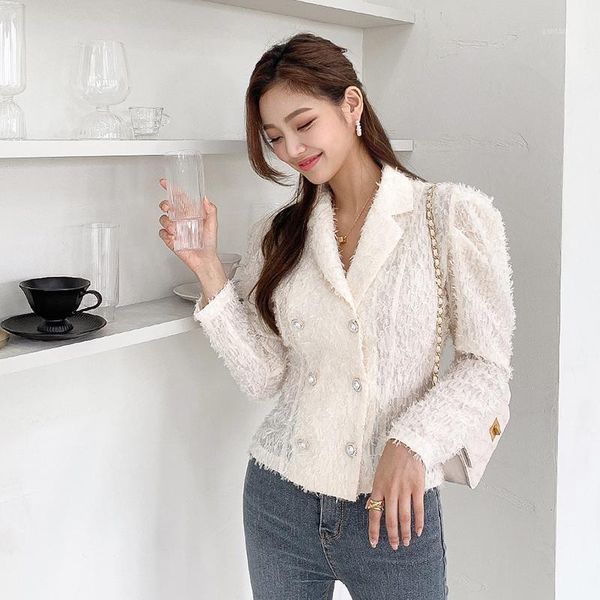 spring autumn comfortable thick warm fresh simple double breasted work style elegant fresh white jacket1, Black;brown
spring autumn comfortable thick warm fresh simple double breasted work style elegant fresh white jacket1, Black;brown