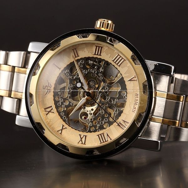 wholesale-2015 new fashion skeleton steel men male clock sewor brand stylish design classic army mechanical hand wind wrist dress watch, Slivery;brown
wholesale-2015 new fashion skeleton steel men male clock sewor brand stylish design classic army mechanical hand wind wrist dress watch, Slivery;brown
