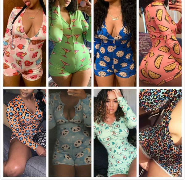 designer women pajama onesies nightwear playsuit workout button skinny print jumpsuits v-neck short onesies rompers dhl, Gray
designer women pajama onesies nightwear playsuit workout button skinny print jumpsuits v-neck short onesies rompers dhl, Gray