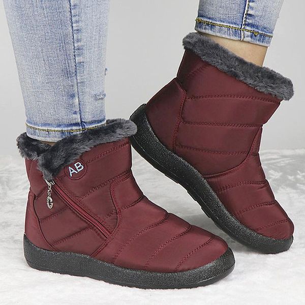 women ankle boots winter snow boots ladies waterproof short botas plush warm flats shoes women black zipper bottes femme 2020
women ankle boots winter snow boots ladies waterproof short botas plush warm flats shoes women black zipper bottes femme 2020