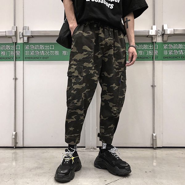 autumn street loose straight men's fashion student tooling sports casual pants, Black
autumn street loose straight men's fashion student tooling sports casual pants, Black