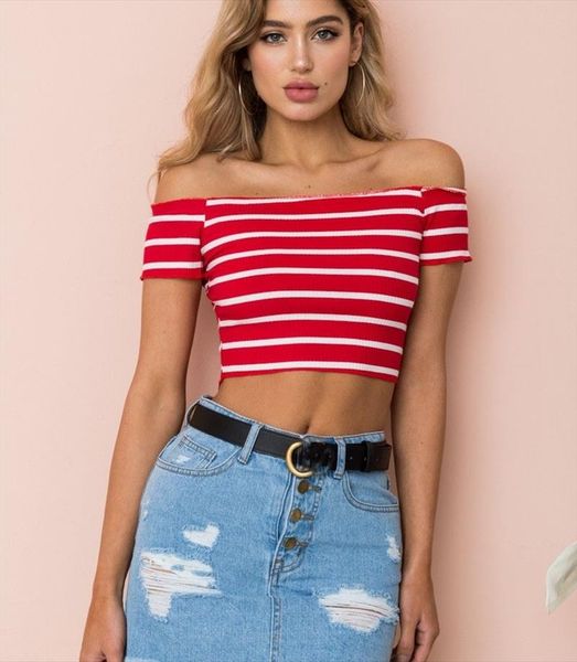 тис обрезанные женщины с коротким рукавом с плеча sexy полосатый crop топы женщин перемычка зимний свитер пулл femme 30, White
тис обрезанные женщины с коротким рукавом с плеча sexy полосатый crop топы женщин перемычка зимний свитер пулл femme 30, White