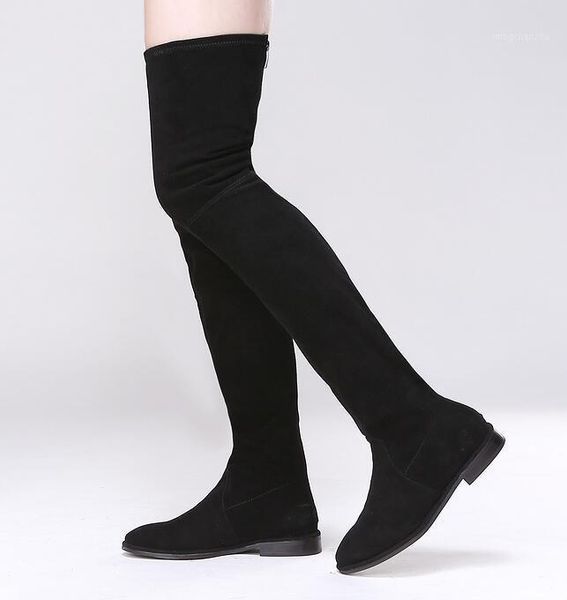 boots 2021 spring girls fashion black suede zip back round toe thigh slim over the knee flat casual long shoe1
boots 2021 spring girls fashion black suede zip back round toe thigh slim over the knee flat casual long shoe1