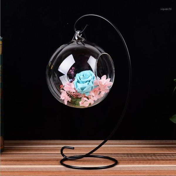 diameter=10cm transparent glass terrarium vase black metal stand wedding decoration prop glass hanger friend birthday gift1
diameter=10cm transparent glass terrarium vase black metal stand wedding decoration prop glass hanger friend birthday gift1