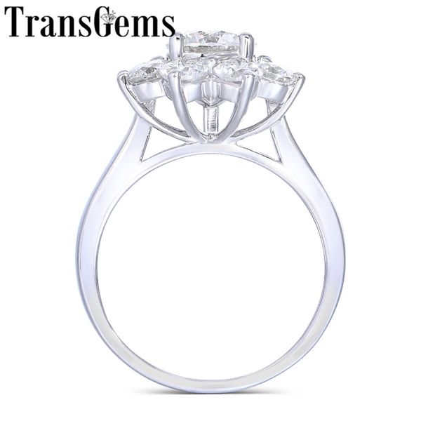 transgems 14k white gold center 1ct 6.5mm f color moissanite stone snowflake engagement ring with accents for women fine jewelry y200620, Slivery;golden
transgems 14k white gold center 1ct 6.5mm f color moissanite stone snowflake engagement ring with accents for women fine jewelry y200620, Slivery;golden