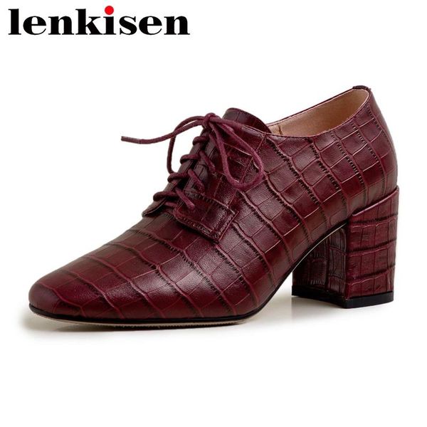 lenkisen vintage shoes women genuine leather round toe high heels european design gentlewomen deep mouth lace up pumps l52, Black
lenkisen vintage shoes women genuine leather round toe high heels european design gentlewomen deep mouth lace up pumps l52, Black
