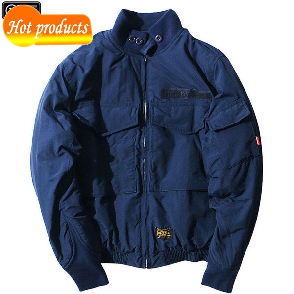 2020 with winter zipper for man military pilot motorcycle casual air jacket streetwear coarse cotton-quilted coat, Black;brown
2020 with winter zipper for man military pilot motorcycle casual air jacket streetwear coarse cotton-quilted coat, Black;brown