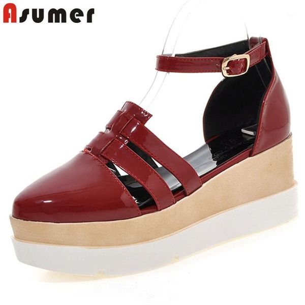 dress shoes asumer 2021 arrive women pumps buckle spring summer comfortable casual punk wedges platform woman big size 431, Black
dress shoes asumer 2021 arrive women pumps buckle spring summer comfortable casual punk wedges platform woman big size 431, Black
