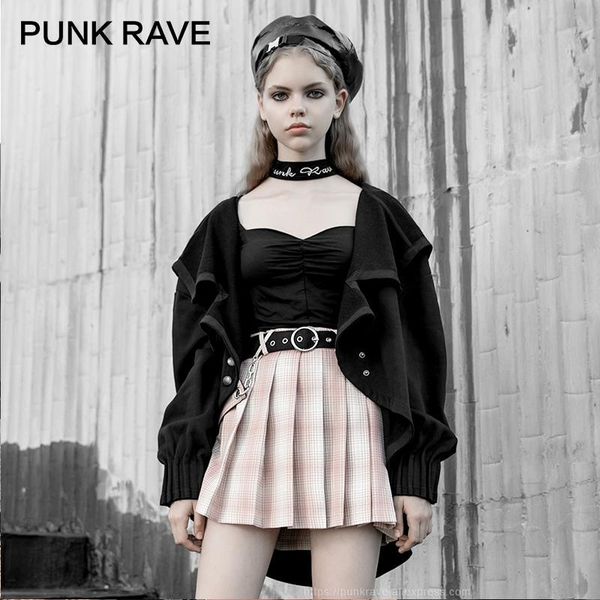 punk rave girl's gothic daily black single button hooded short coats harajuku personality fall jacket women clothes, Black;brown
punk rave girl's gothic daily black single button hooded short coats harajuku personality fall jacket women clothes, Black;brown