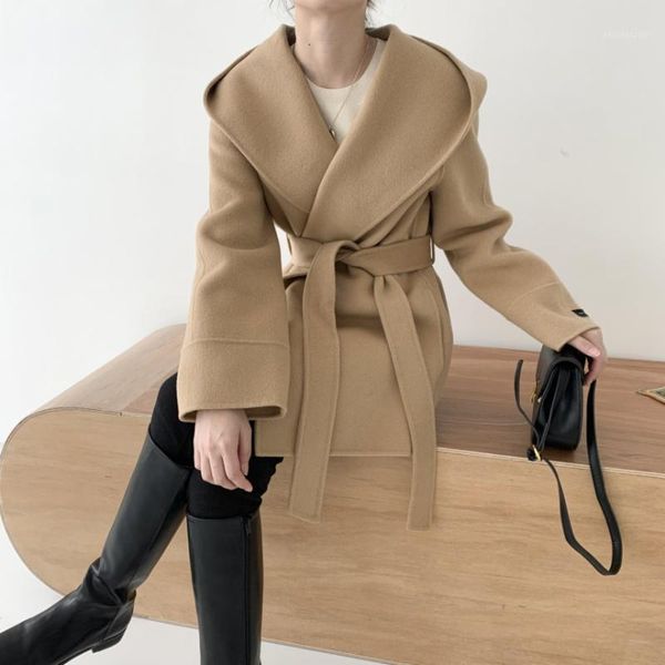 superaen autumn 2021 solid full hooded belt a line trench coat for women1, Tan;black
superaen autumn 2021 solid full hooded belt a line trench coat for women1, Tan;black