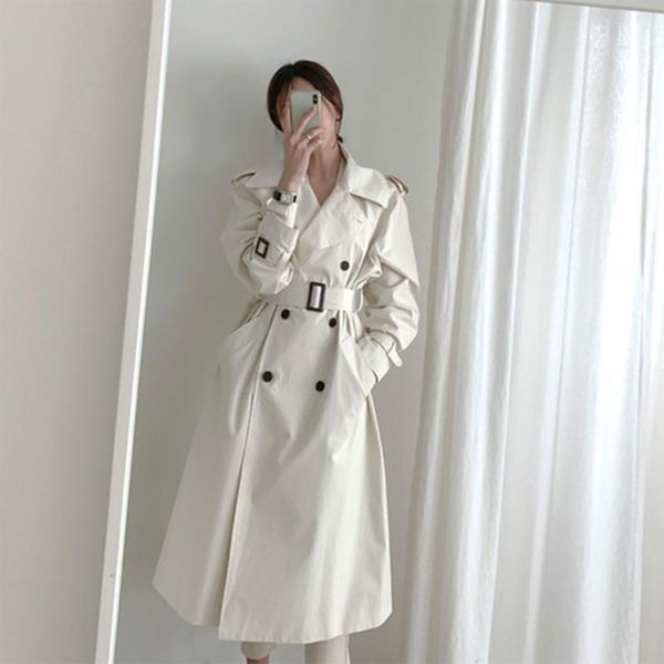 women's trench coats british wind 2021 autumn pattern women fashion leisure loose double-breasted lotus edge windbreaker coat vestidos, Tan;black
women's trench coats british wind 2021 autumn pattern women fashion leisure loose double-breasted lotus edge windbreaker coat vestidos, Tan;black