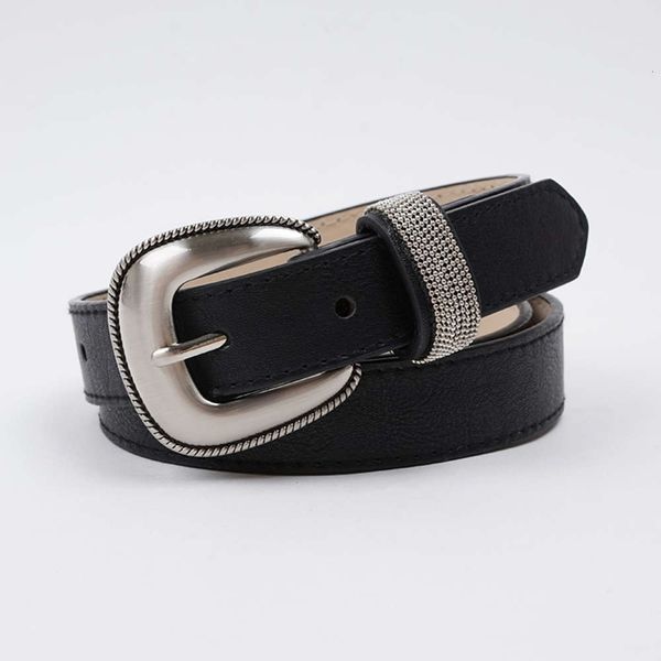 fashion women's black casual simple versatile decorative pin buckle jeans with narrow and thin belt, Black;brown
fashion women's black casual simple versatile decorative pin buckle jeans with narrow and thin belt, Black;brown