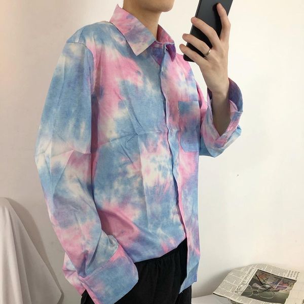men's casual shirts long sleeve tie dye graffiti contrast hawaii print loose plus size streetwear japanese men hip hop blouse shirt boh, White;black
men's casual shirts long sleeve tie dye graffiti contrast hawaii print loose plus size streetwear japanese men hip hop blouse shirt boh, White;black
