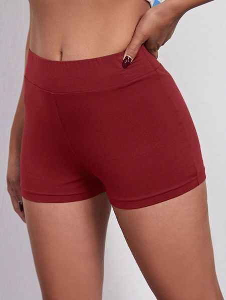 solid biker shorts 13eg#, Black