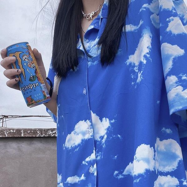 korean summer harajuku vintage tie-dye blouses shirt sky clouds printing short sleeve streetwear casual loose blouses shirt, White
korean summer harajuku vintage tie-dye blouses shirt sky clouds printing short sleeve streetwear casual loose blouses shirt, White