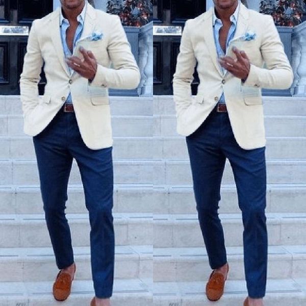 men's suits & blazers custom made men for wedding groom tuxedos classic outfit man 2 pieces groomsmen wear (ivory jacket+bluepant)1, White;black
men's suits & blazers custom made men for wedding groom tuxedos classic outfit man 2 pieces groomsmen wear (ivory jacket+bluepant)1, White;black