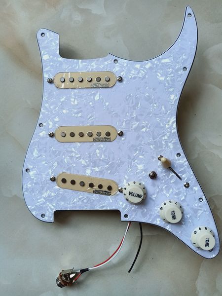 sss upgrade prewired guitar pickguard yellow wk wvs alnico 5 pickups 7 way swtich for fd strat guitar welding harness
sss upgrade prewired guitar pickguard yellow wk wvs alnico 5 pickups 7 way swtich for fd strat guitar welding harness