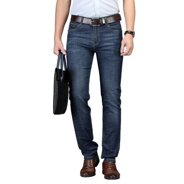 men's jeans 2021 slim elastic fashion business classic style denim pants trouser, Blue
men's jeans 2021 slim elastic fashion business classic style denim pants trouser, Blue