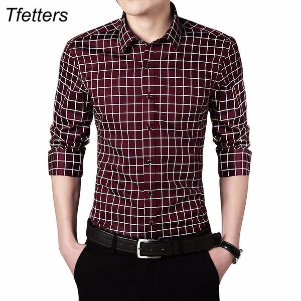 tfetters plus size 5xl new men shirt brand casual men's shirt long sleeve plaid men shirts male clothes1, White;black
tfetters plus size 5xl new men shirt brand casual men's shirt long sleeve plaid men shirts male clothes1, White;black