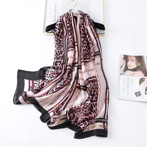 scarves european and american fashion famous decorative all-match silk scarf leopard chain elegant high-end sunshade shawl female, Blue;gray
scarves european and american fashion famous decorative all-match silk scarf leopard chain elegant high-end sunshade shawl female, Blue;gray