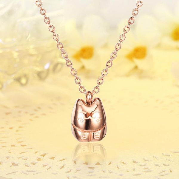cute lucky cat pendant necklace titanium fashion animal neckalce for women girls jewelry gifts, Silver
cute lucky cat pendant necklace titanium fashion animal neckalce for women girls jewelry gifts, Silver