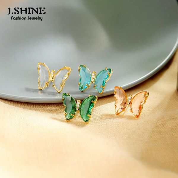 stud jshine four colors chic transparent butterfly earrings for women glass gold color brass korea fashion jewelry, Golden;silver
stud jshine four colors chic transparent butterfly earrings for women glass gold color brass korea fashion jewelry, Golden;silver