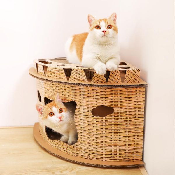 cat beds & furniture corner scratch board claw grinder litter corrugated paper wear-resistant carton box toy cushion house
cat beds & furniture corner scratch board claw grinder litter corrugated paper wear-resistant carton box toy cushion house