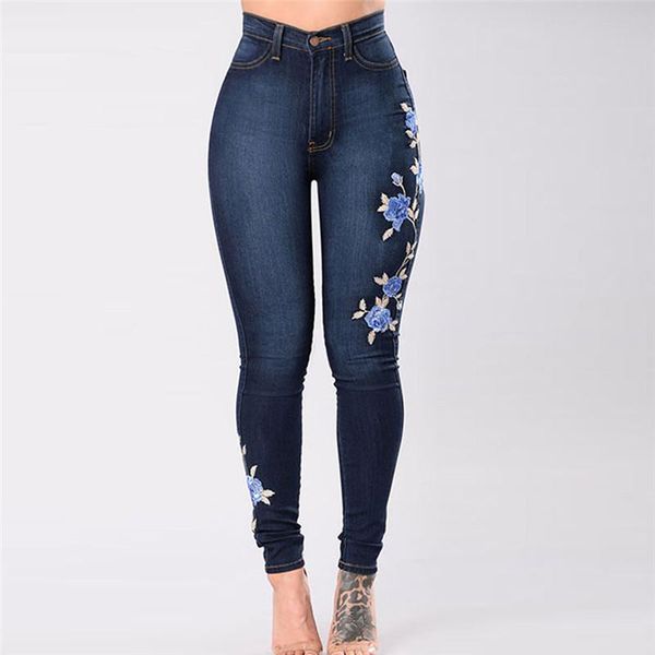 womens slim fit printed embroidery elasticity straight barrel jeans tight pants stretch leg trousers for women female pants zd, Blue
womens slim fit printed embroidery elasticity straight barrel jeans tight pants stretch leg trousers for women female pants zd, Blue