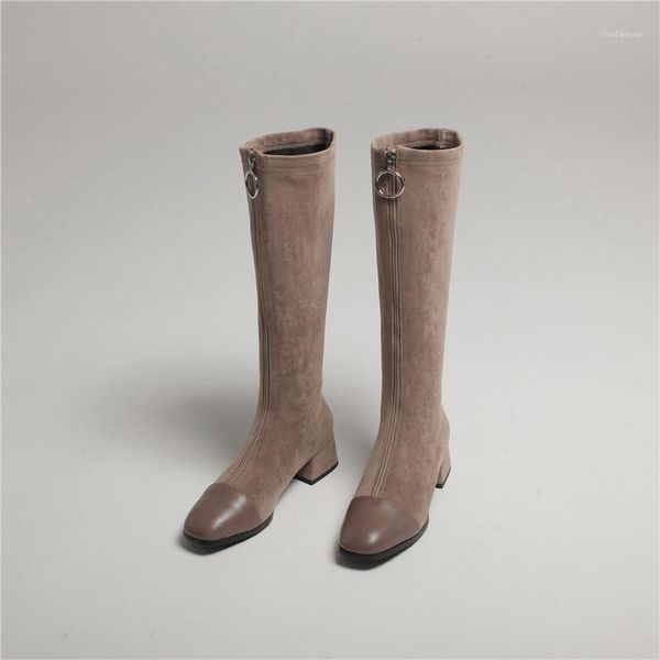 boots yqbtdl black khaki front zipper knee high female chunky thick heels winter long stretch womens lady shoes1
boots yqbtdl black khaki front zipper knee high female chunky thick heels winter long stretch womens lady shoes1