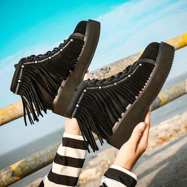 boots 2021 british wind female tassel winter soft suede leather short thick bottom shoes1, Black
boots 2021 british wind female tassel winter soft suede leather short thick bottom shoes1, Black