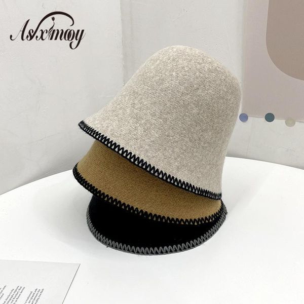 wide brim hats autumn winter wool bucket hat women fashion fisherman caps female elegant ladies knitted warm panama fishing bonnet, Blue;gray
wide brim hats autumn winter wool bucket hat women fashion fisherman caps female elegant ladies knitted warm panama fishing bonnet, Blue;gray