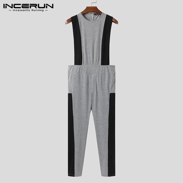 men round neck patchwork rompers incerun fashion sleeveless jumpsuit leisure fitness workout pants hombre pockets overalls s-5xl, Black
men round neck patchwork rompers incerun fashion sleeveless jumpsuit leisure fitness workout pants hombre pockets overalls s-5xl, Black